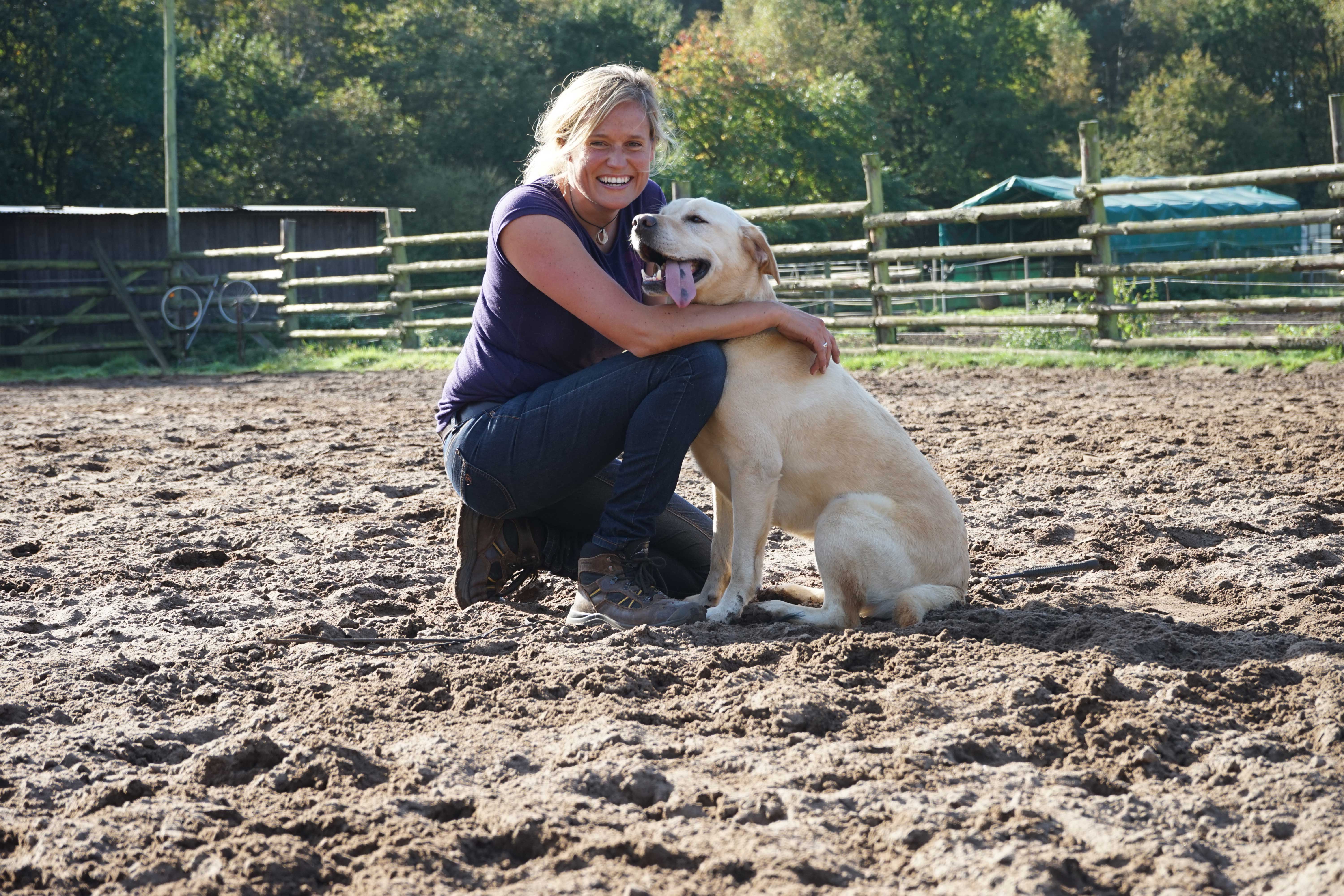 dr Christiane Hagen mit Quarterhorse Stute Cat.