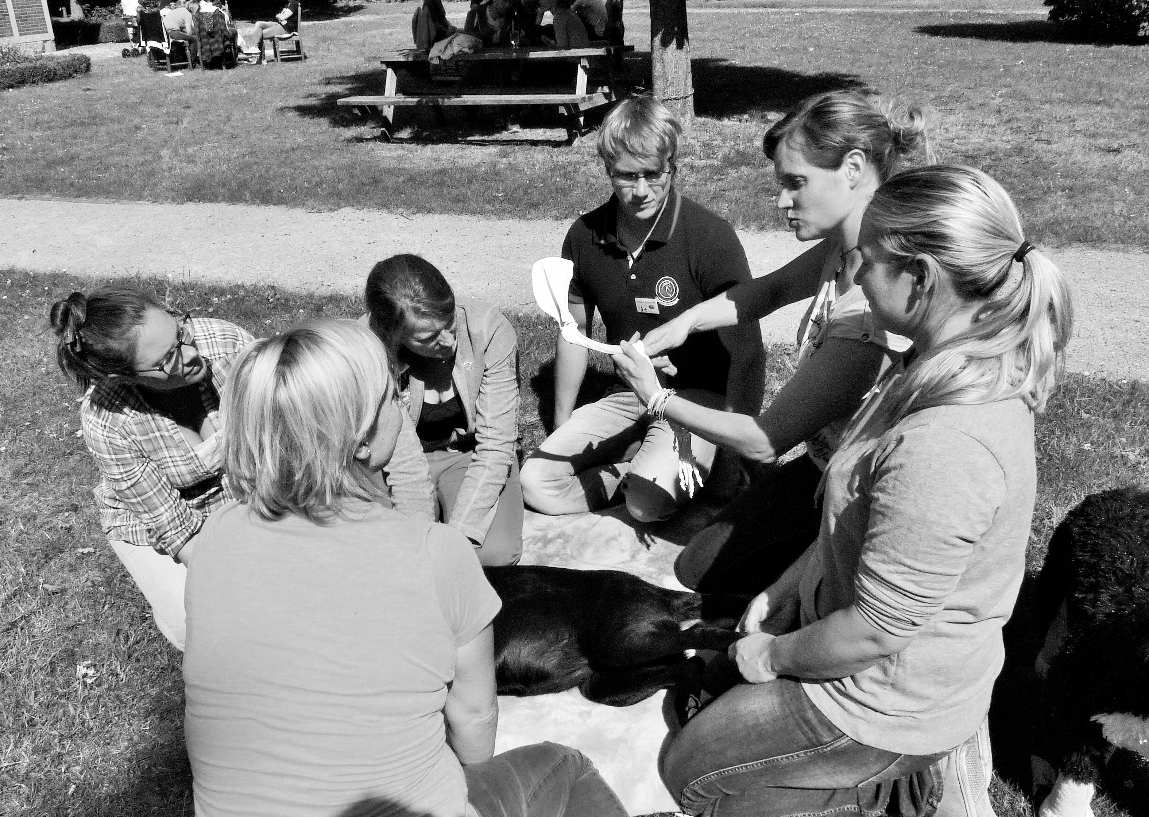 dr Christiane Hagen mit Quarterhorse Stute Cat.