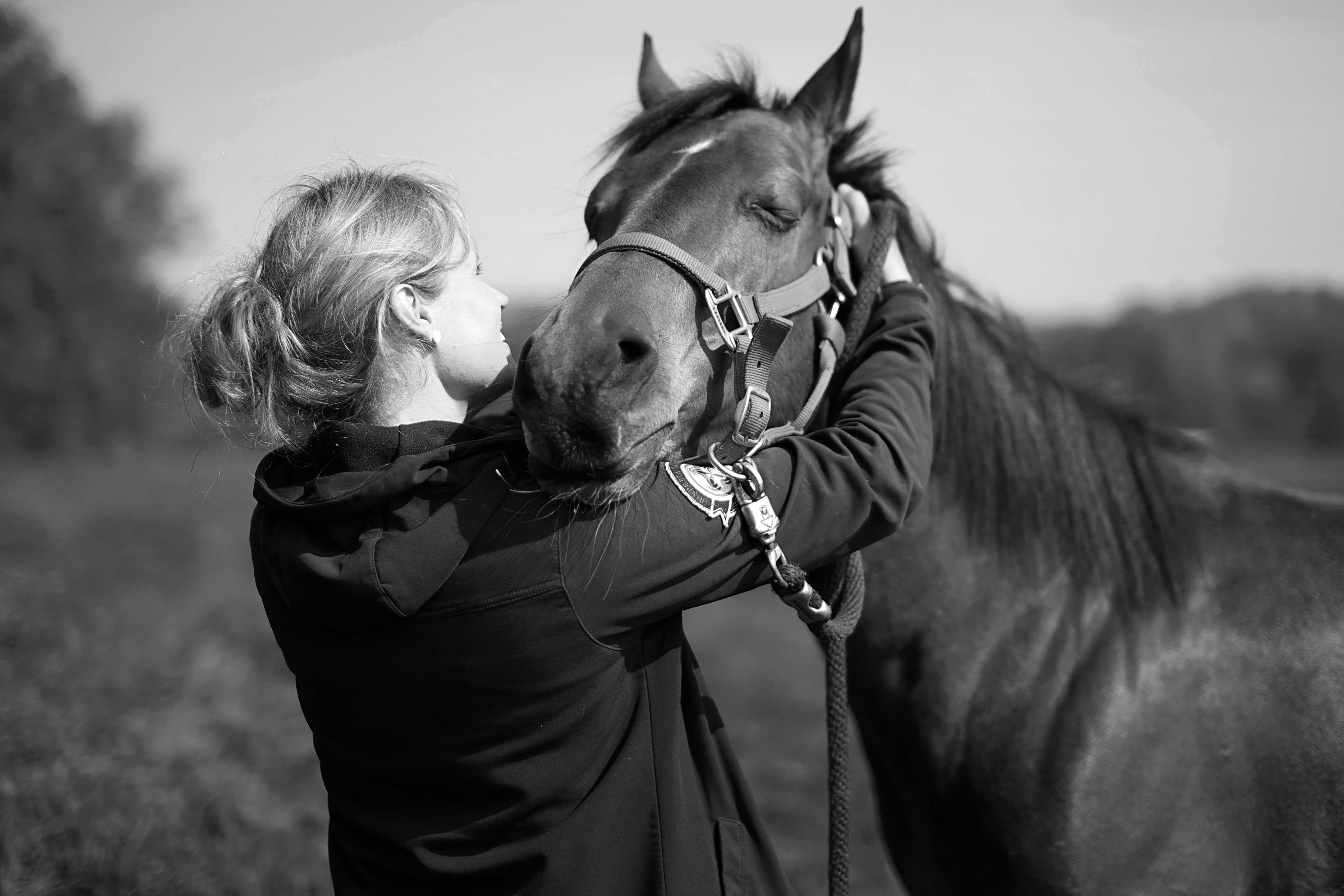 dr Christiane Hagen mit Quarterhorse Stute Cat.